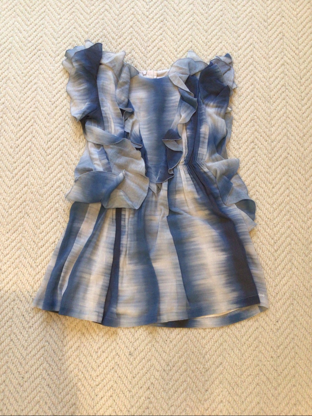 Blue Ruffle Girls' Dress